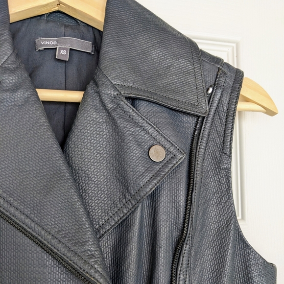 Vince textured leather vest! - Picture 2 of 6